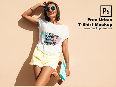 Free Urban T Shirt Mockup PSD Template free mock up mockup psd t shirt mockup tshirt design