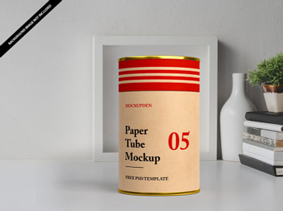 Free Paper Tube Mockup PSD Template design mock up mockup psd paper paper tube mockup tube mockup