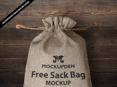Download Free Sack Bag Mockup Psd Template By Mockup Den On Dribbble
