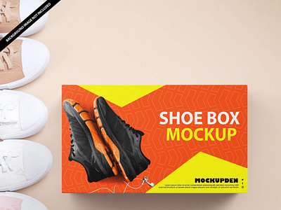 Free Shoe Box Mockup PSD Template