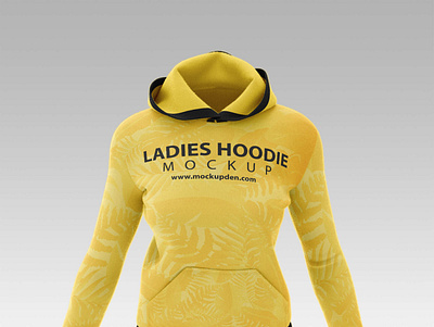 Free Ladies Hoodie Mockup PSD Template