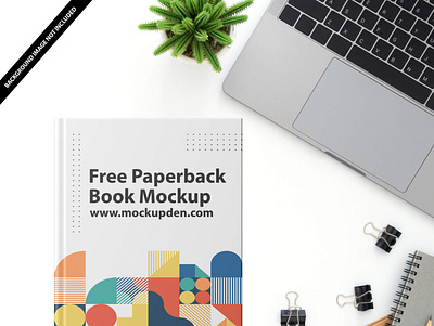 Free Paperback Book Mockup On a Table PSD Template