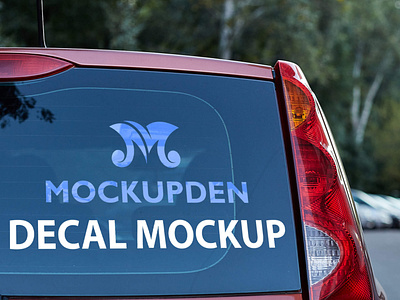 Free Car Decal Mockup PSD Template