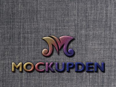 Free Embroidery Stitch Mockup PSD Template