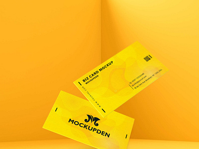 Free Biz Card Mockup PSD Template