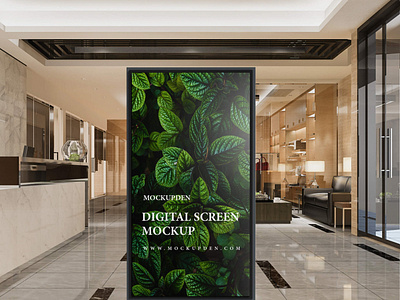 Free Digital Screen Mockup PSD Template