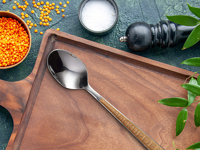 Free Table Spoon Mockup PSD Template