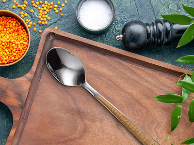 Free Table Spoon Mockup PSD Template