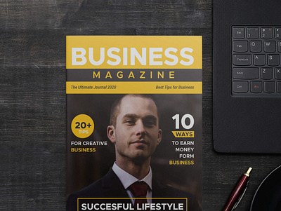 Free A4 Magazine Mockup PSD Template