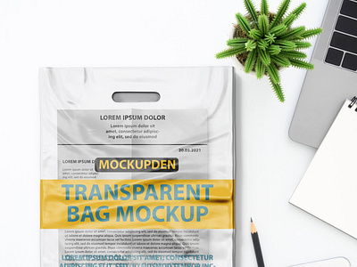 Free Transparent Bag Mockup PSD Template