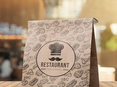 Free Restaurant Packaging Mockup PSD Template