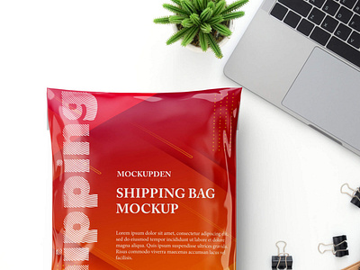 Free Shipping Bag Mockup PSD Template