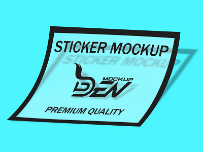 Free Transparent Sticker Mockup PSD Template