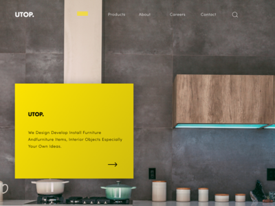 Utop Main Page design ui ux web