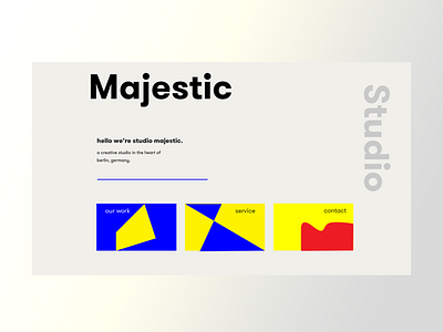 Majestic 2019 branding clean concept design flat landing page minimal ui user experience user experience design ux web website