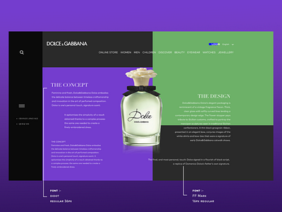Dolce And Gabbana 2019 branding clean design flat minimal ui user experience design ux web website