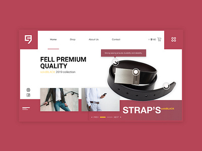 Belt Store website Concept