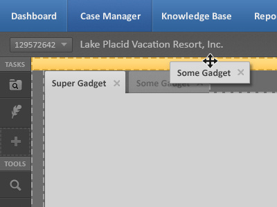 Gadget Tab - Drag 'n Drop and dashboard drag drop gadget html5 tab tabs ui ux
