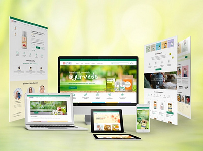 Ayurvedic Website Redesign brand identity graphic illustration website