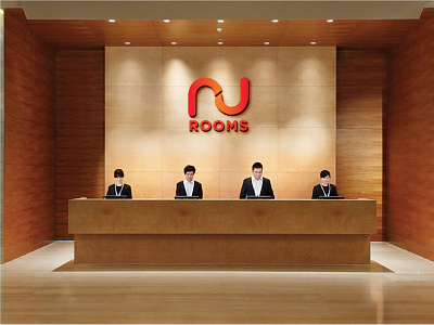 Nu Rooms brand identity branding branding agency corporate identity design graphic graphic design hotellogos illustration logo minimallogos roomlogo ui