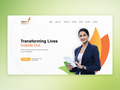 Website Layout butterfly consultant design effect events stories ui web design website