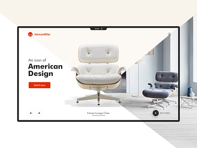 Furniture Company UI design chairs design furniture lifestyle luxury ui user interface website
