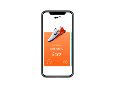 Mobile Interaction colourful interaction interface mobile shoes ui user ux