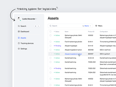 Table with list of items design figma ui uiux