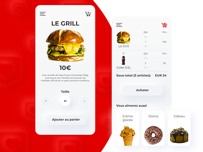 Burger app burger ecommerce fastfood food food app food delivery minimal app mobile mobile app design order order app restaurant app uiux