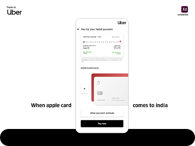 When Apple card and uber meets!!