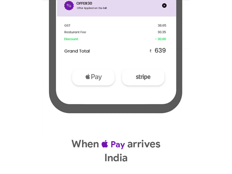 When Apple Pay arrives India apple ecommerce pay stripe upi