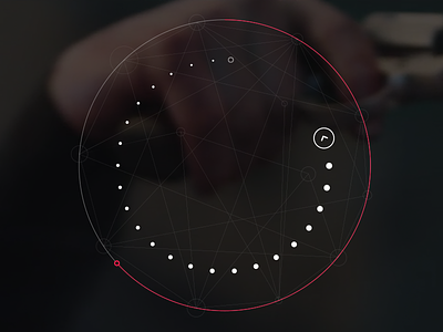 Rotation Game Interface arrow dots flat interface minimal modern round swipe webdesign