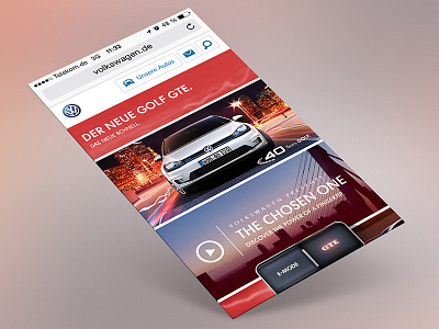 Volkswagen GTE mobile web special automotive ios iphone mobile online volkswagen vw