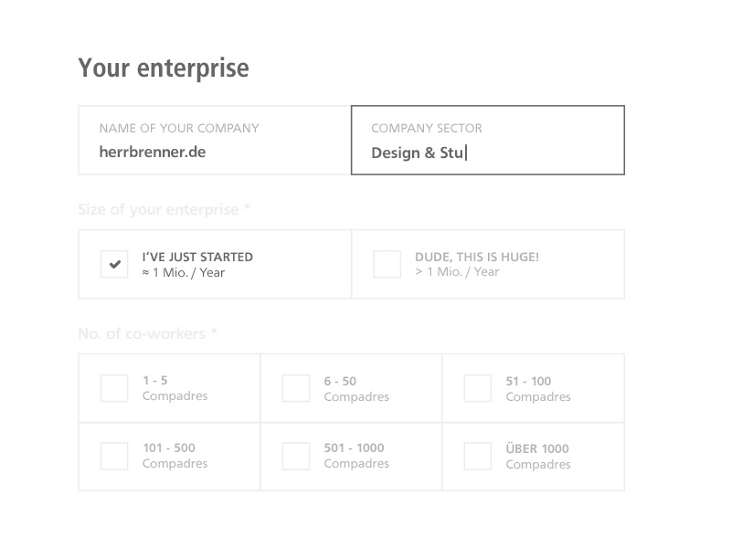 Minimal Contact Form contact form minimal white gray lines typo interface ui ux plain