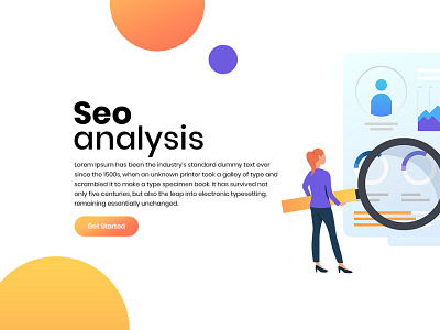 SEO Banner animation branding icon illustration minimal typography ui ux vector web