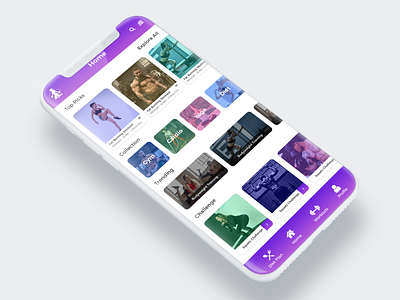 Fitness App Home Page