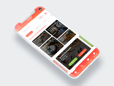 Food Delivery - Mobile App animation app branding design flat illustration typography ui ux