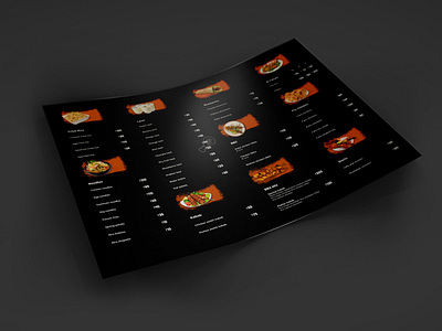 Menu Card Design animation app attractive black branding design food food app food menu food ui illustration logo minimal mockup photoshop restaurant ui ux web