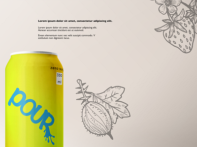 Pour | Branding Concept brand brand design brand identity branding design illustration typography vector