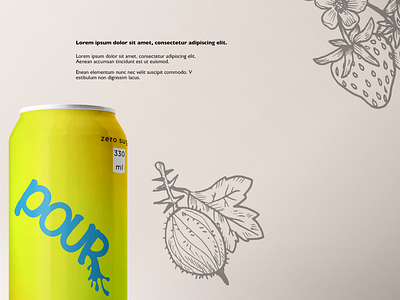 Pour | Branding Concept brand brand design brand identity branding design illustration typography vector