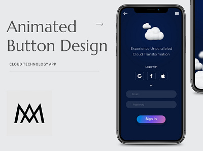 Sign Up - Animated Button animation branding ui ux