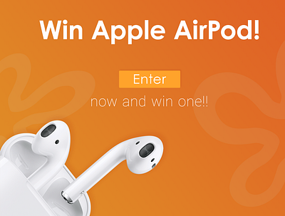 Win Apple AirPod Banner airpod apple banner uiux website