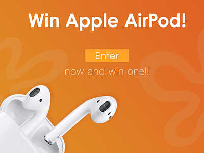 Win Apple AirPod Banner airpod apple banner uiux website