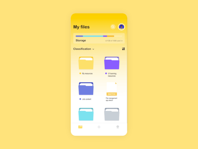 File management app active animation app branding icon logo simplicity typography ui ux uxdesign web