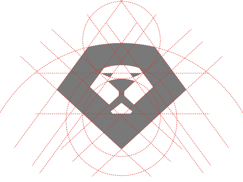 Lion geometry gif head king lion logo majestic simple