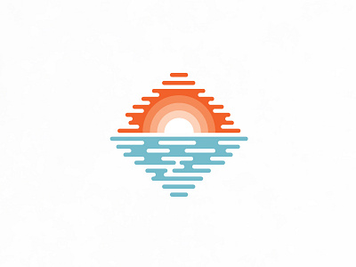 Sunrise exotic holiday logo ocean sea sun sunrise sunset travel water