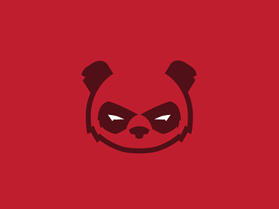 Deadpool Panda animal bear deadpool head logo minimal negative space panda scredeck simple