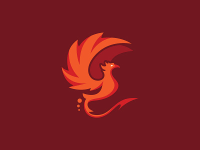 Phoenix bird eagle falcon fire logo majestic phoenix rebirth scredeck wing