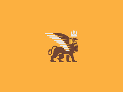 Lamassu (rebound) animal assyrian bull crown king lamassu lion logo man mythology scredeck wing
