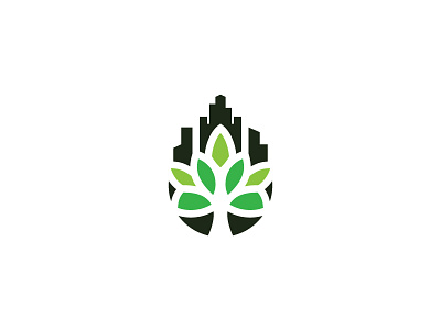 Citypalnt city environment landscape logo nature park plant simple tree urban